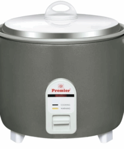 Premier Electric Rice Cooker - 1L | Anodized Aluminum Pan | 500W | Cooking, Steaming, Soup Making | Cool Touch Handles | Magnetic Safety Switch | 2 Years Product Warranty & 5 Years Heater Warranty